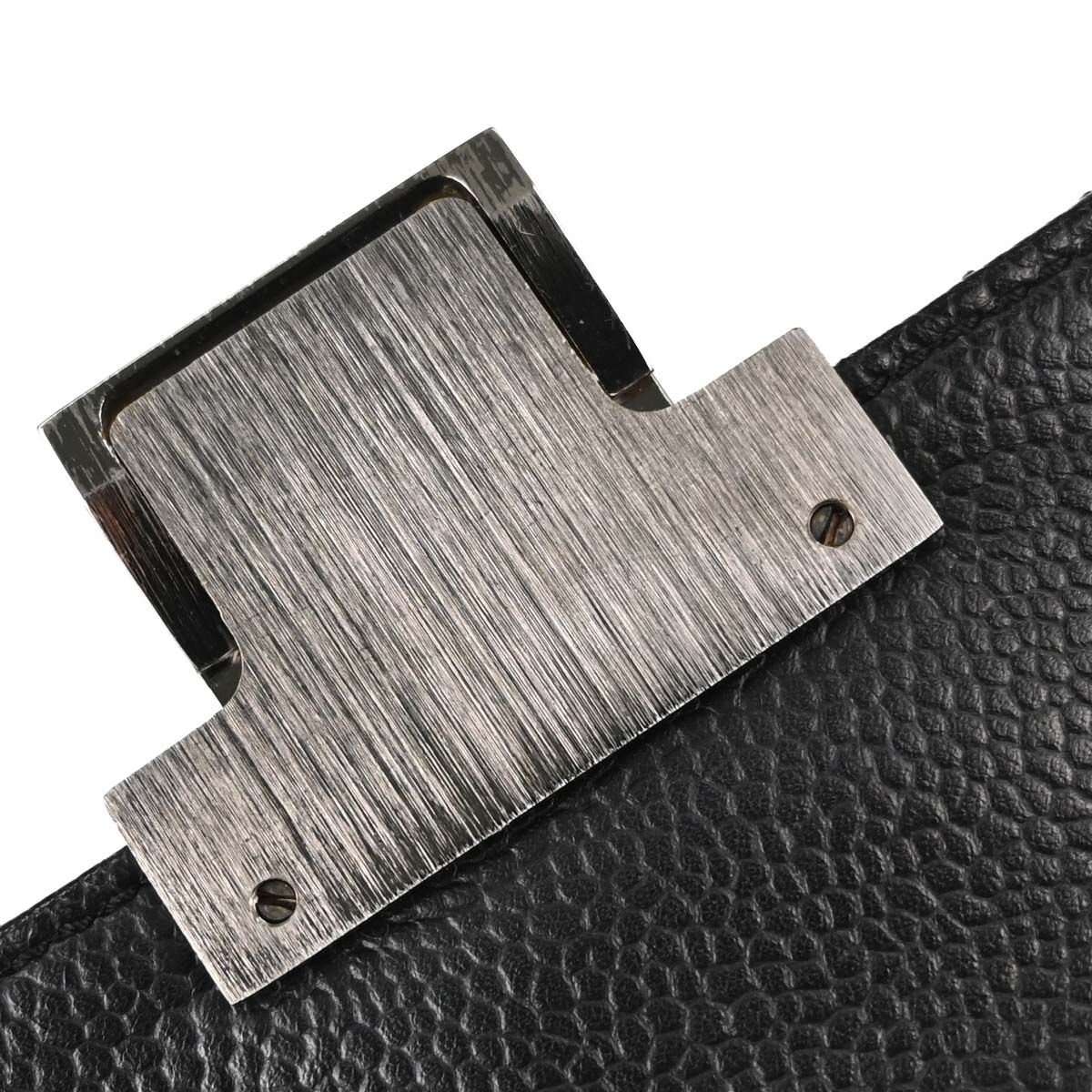 Chanel Black Caviar Skin Accordion Flap Handbag