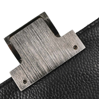 Chanel Black Caviar Skin Accordion Flap Handbag