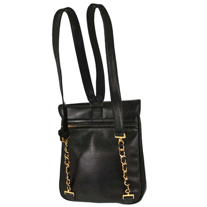 Chanel 1994-1996 Black Caviar Skin Backpack