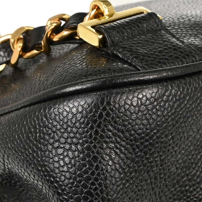 Chanel 1994-1996 Black Caviar Skin Backpack