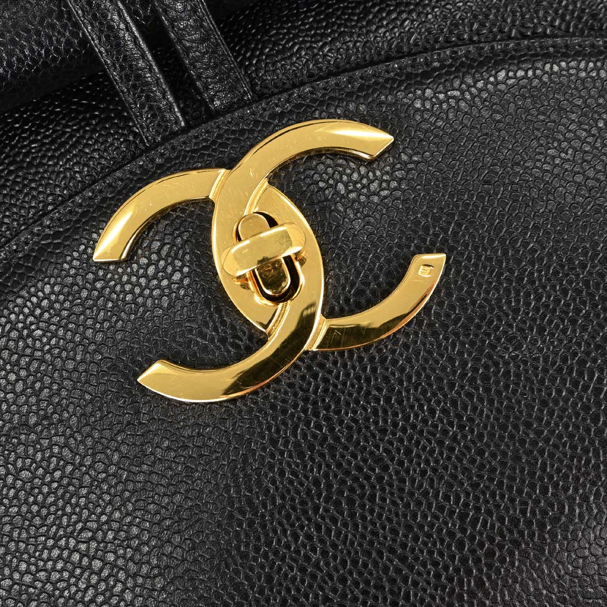 Chanel 1994-1996 Black Caviar Skin Backpack