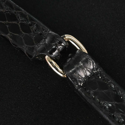 Gucci * Black Satin Python Handbag