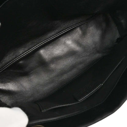 Gucci * Black Satin Python Handbag