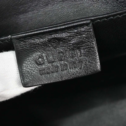 Gucci * Black Satin Python Handbag