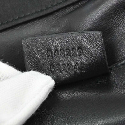 Gucci * Black Satin Python Handbag