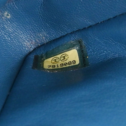 Chanel Red Blue Tweed East West Shoulder Bag