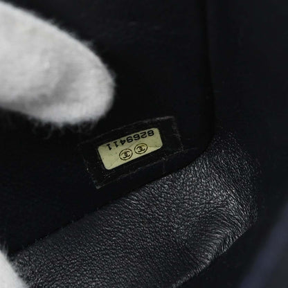 Chanel Blue Tweed East West Shoulder Bag