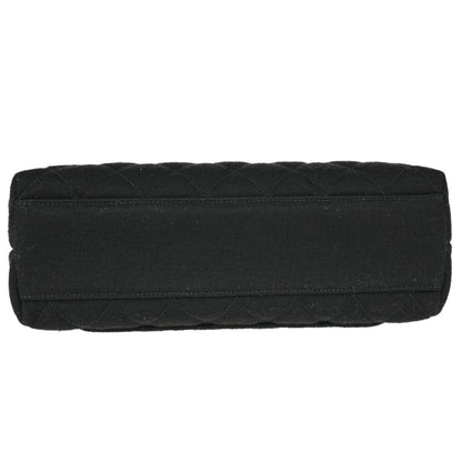 Chanel Black Cotton Kelly Top Handle Handbag
