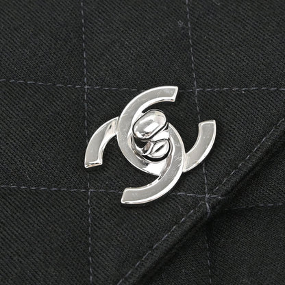 Chanel Black Cotton Kelly Top Handle Handbag