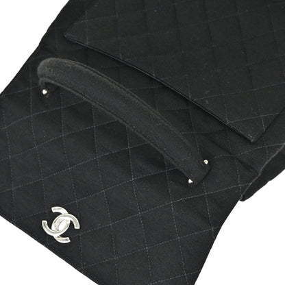 Chanel Black Cotton Kelly Top Handle Handbag