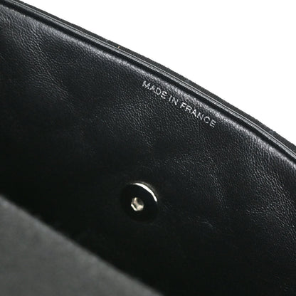 Chanel Black Cotton Kelly Top Handle Handbag