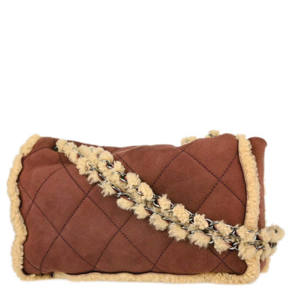 Chanel Brown Mouton Shoulder Bag