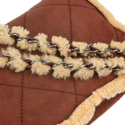 Chanel Brown Mouton Shoulder Bag