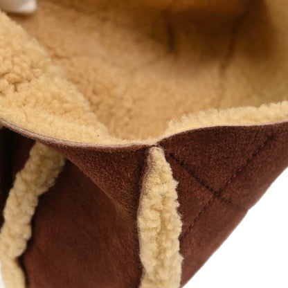 Chanel Brown Mouton Shoulder Bag