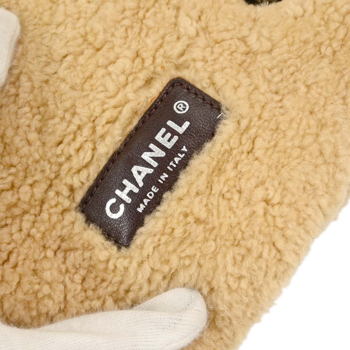 Chanel Brown Mouton Shoulder Bag