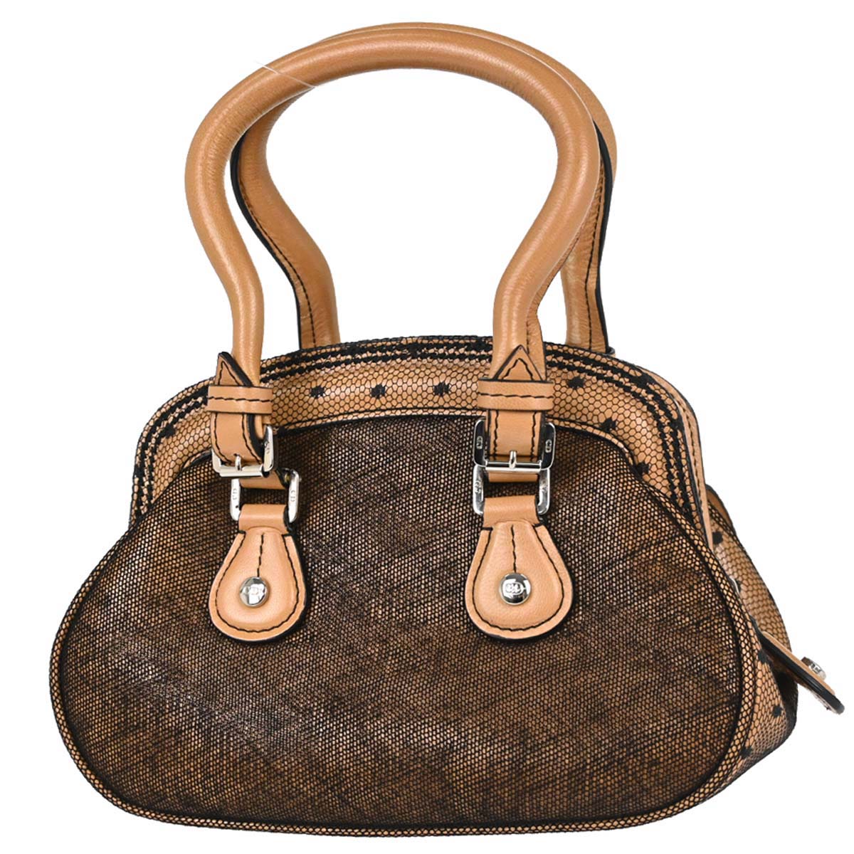 Christian Dior Brown Lace Detective Bag Handbag