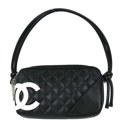 Chanel Black Calfskin Cambon Ligne Handbag