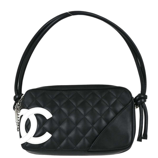 Chanel Black Calfskin Cambon Ligne Handbag