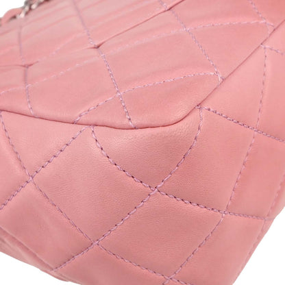 Chanel 2008-2009 Pink Lambskin Jumbo Classic Single Flap Shoulder Bag