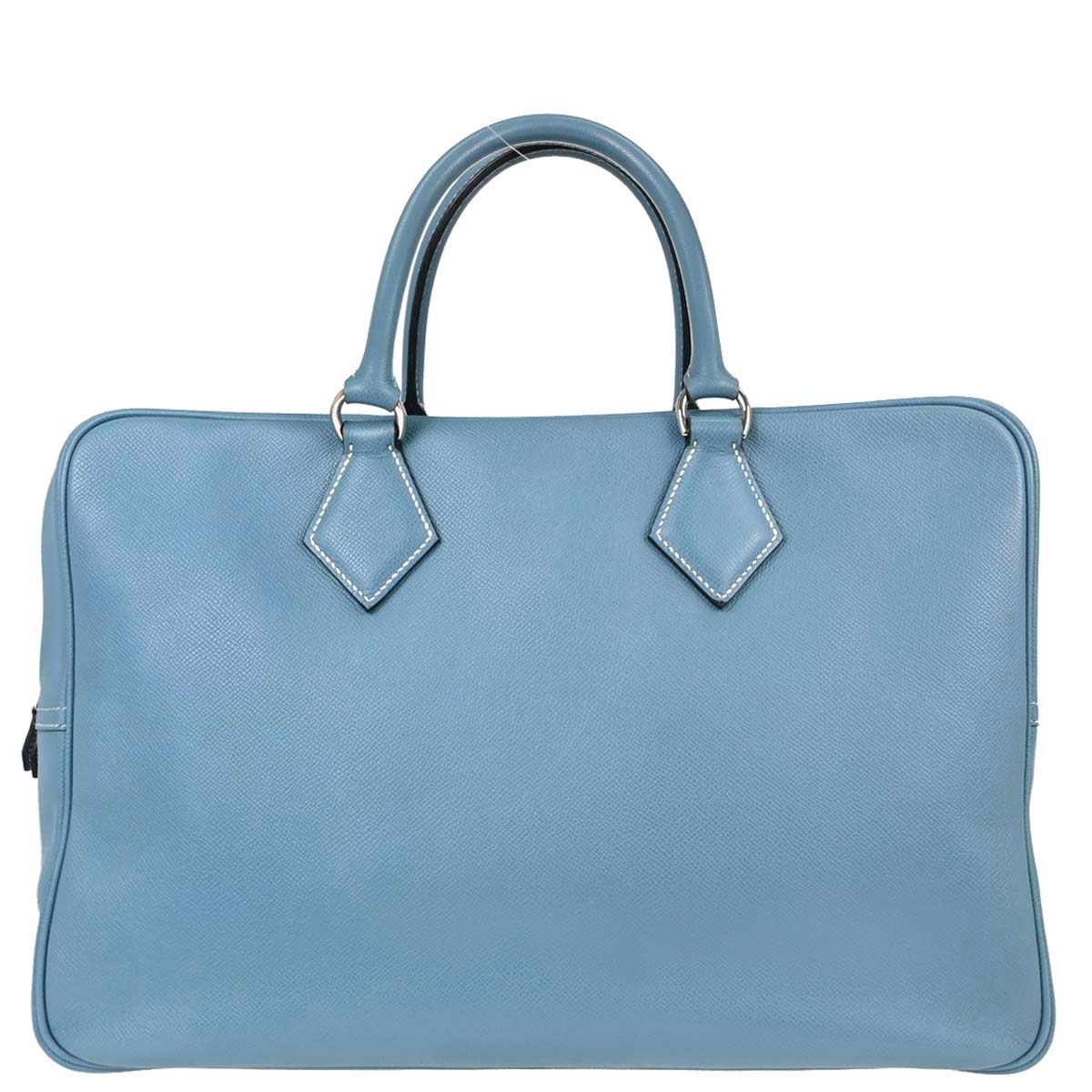 Hermes Blue Jean Epsom Plume 40 Handbag