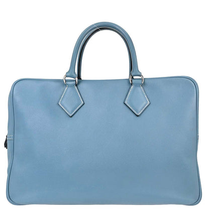 Hermes Blue Jean Epsom Plume 40 Handbag
