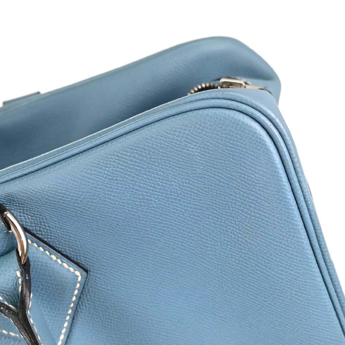 Hermes Blue Jean Epsom Plume 40 Handbag