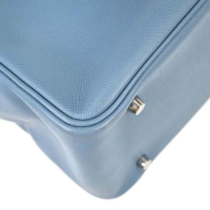 Hermes Blue Jean Epsom Plume 40 Handbag