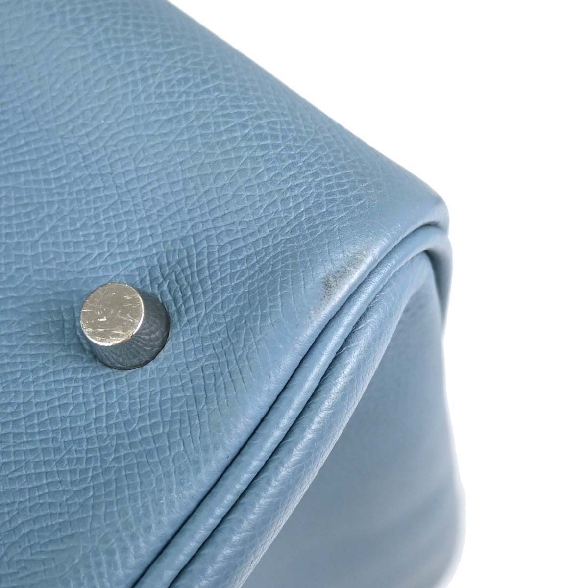 Hermes Blue Jean Epsom Plume 40 Handbag