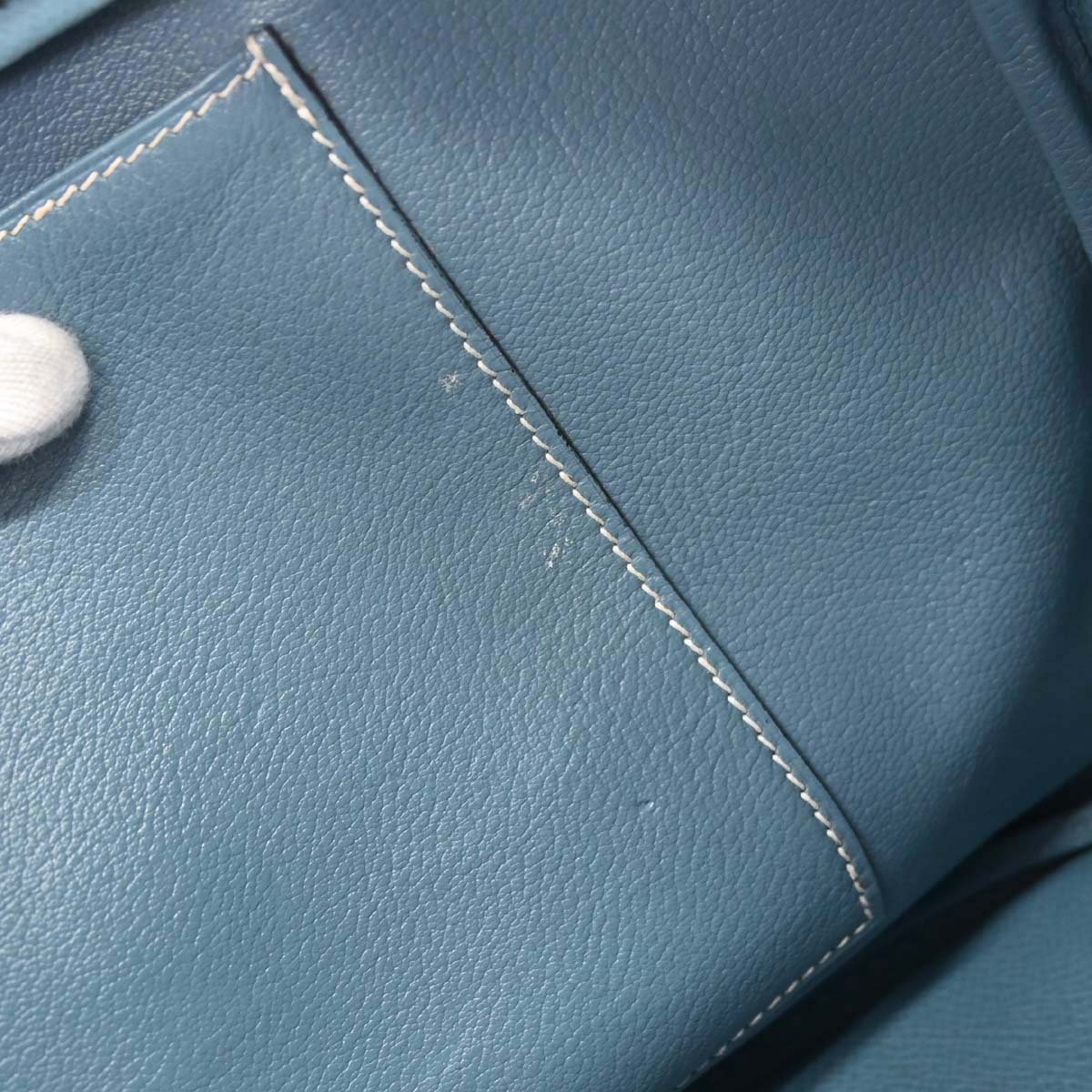 Hermes Blue Jean Epsom Plume 40 Handbag