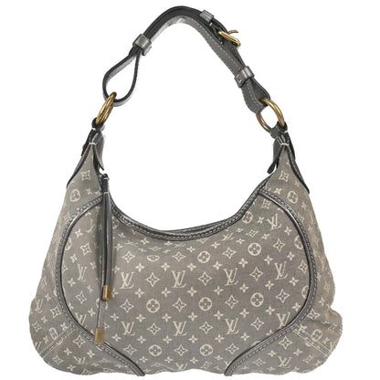 Louis Vuitton Gray Monogram Mini Lin Manon PM Hobo Handbag M95620
