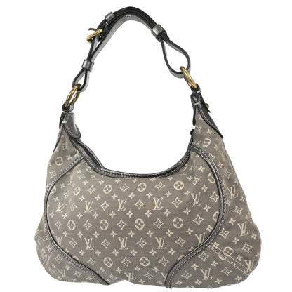 Louis Vuitton Gray Monogram Mini Lin Manon PM Hobo Handbag M95620