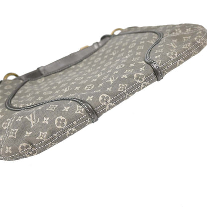 Louis Vuitton Gray Monogram Mini Lin Manon PM Hobo Handbag M95620