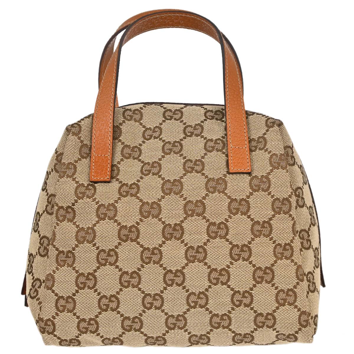 Gucci Beige Brown Canvas GG Handbag