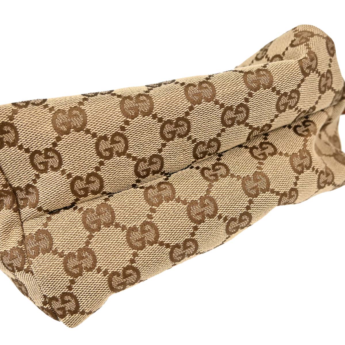 Gucci Beige Brown Canvas GG Handbag