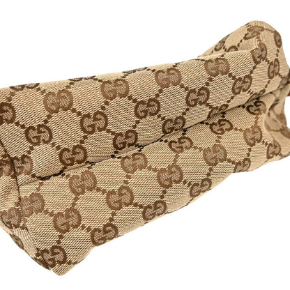Gucci Beige Brown Canvas GG Handbag