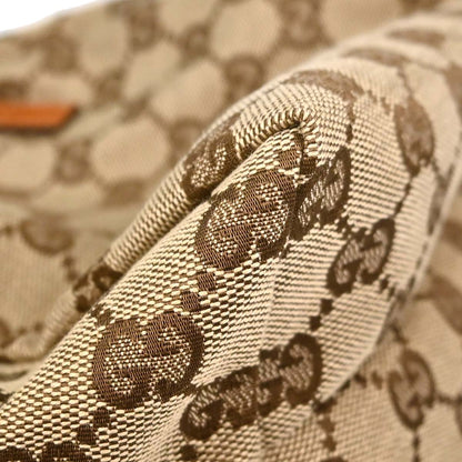 Gucci Beige Brown Canvas GG Handbag