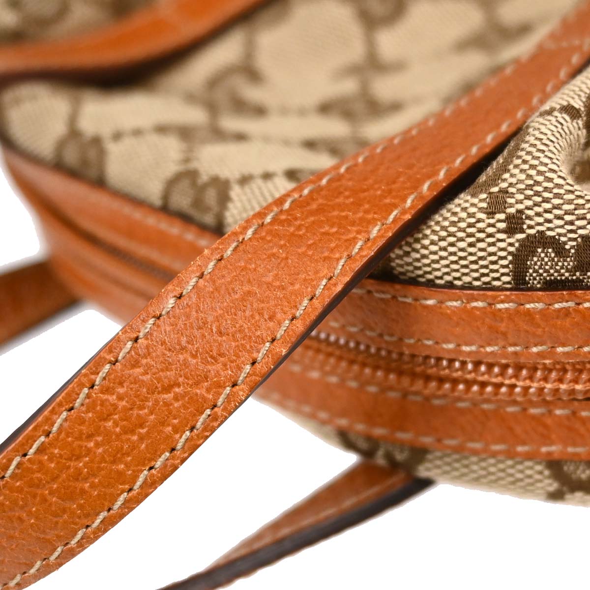 Gucci Beige Brown Canvas GG Handbag