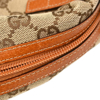 Gucci Beige Brown Canvas GG Handbag