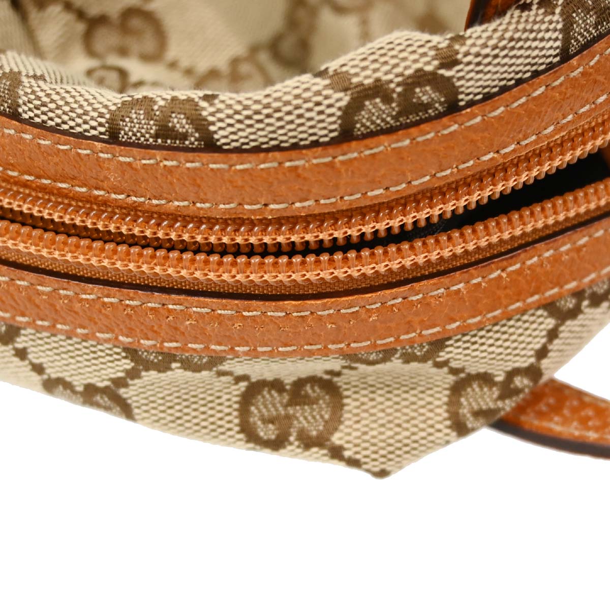 Gucci Beige Brown Canvas GG Handbag