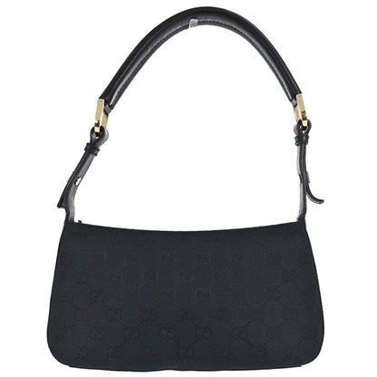 Gucci Black Canvas GG Handbag