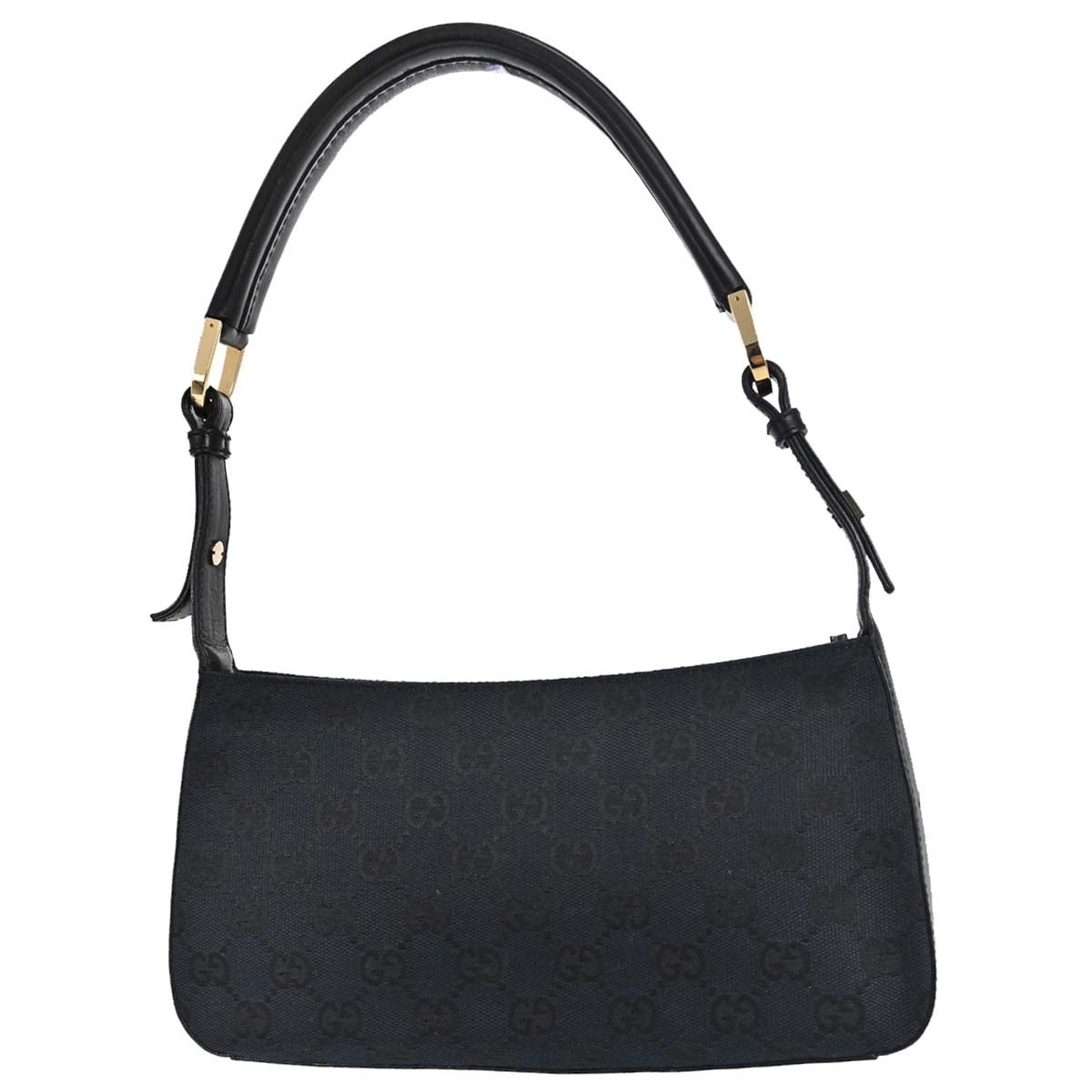 Gucci Black Canvas GG Handbag