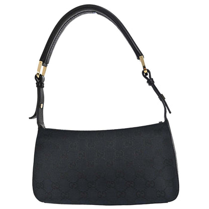 Gucci Black Canvas GG Handbag