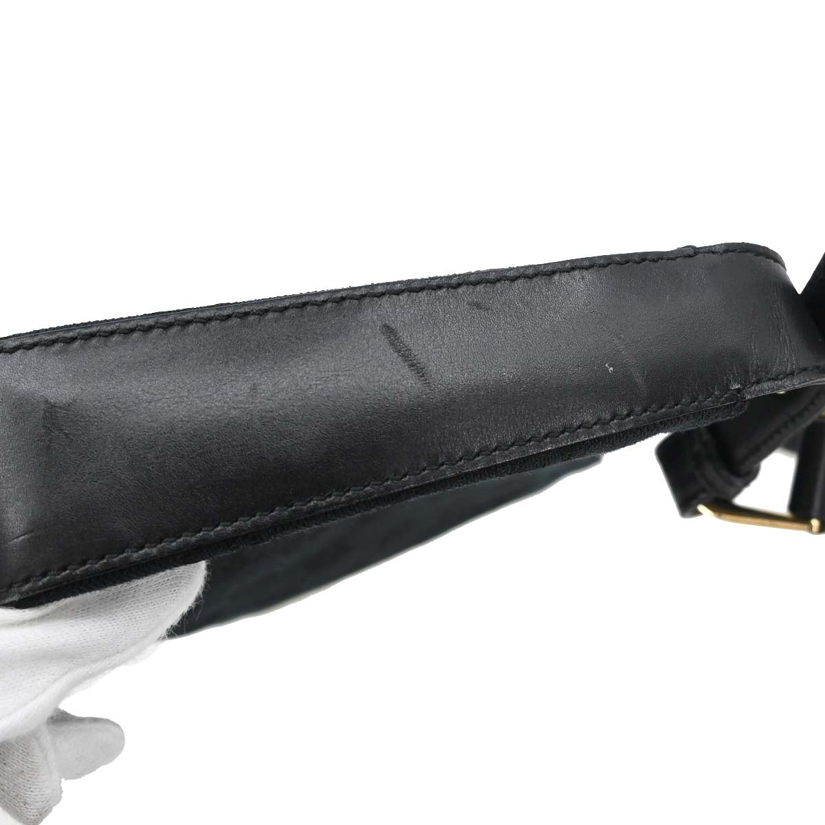 Gucci Black Canvas GG Handbag
