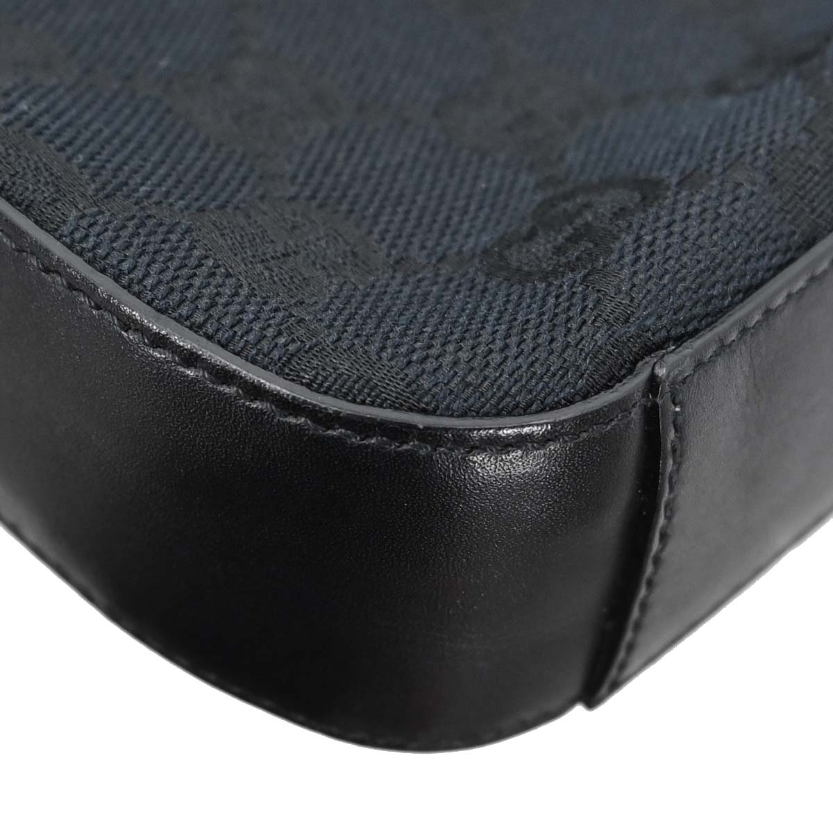 Gucci Black Canvas GG Handbag