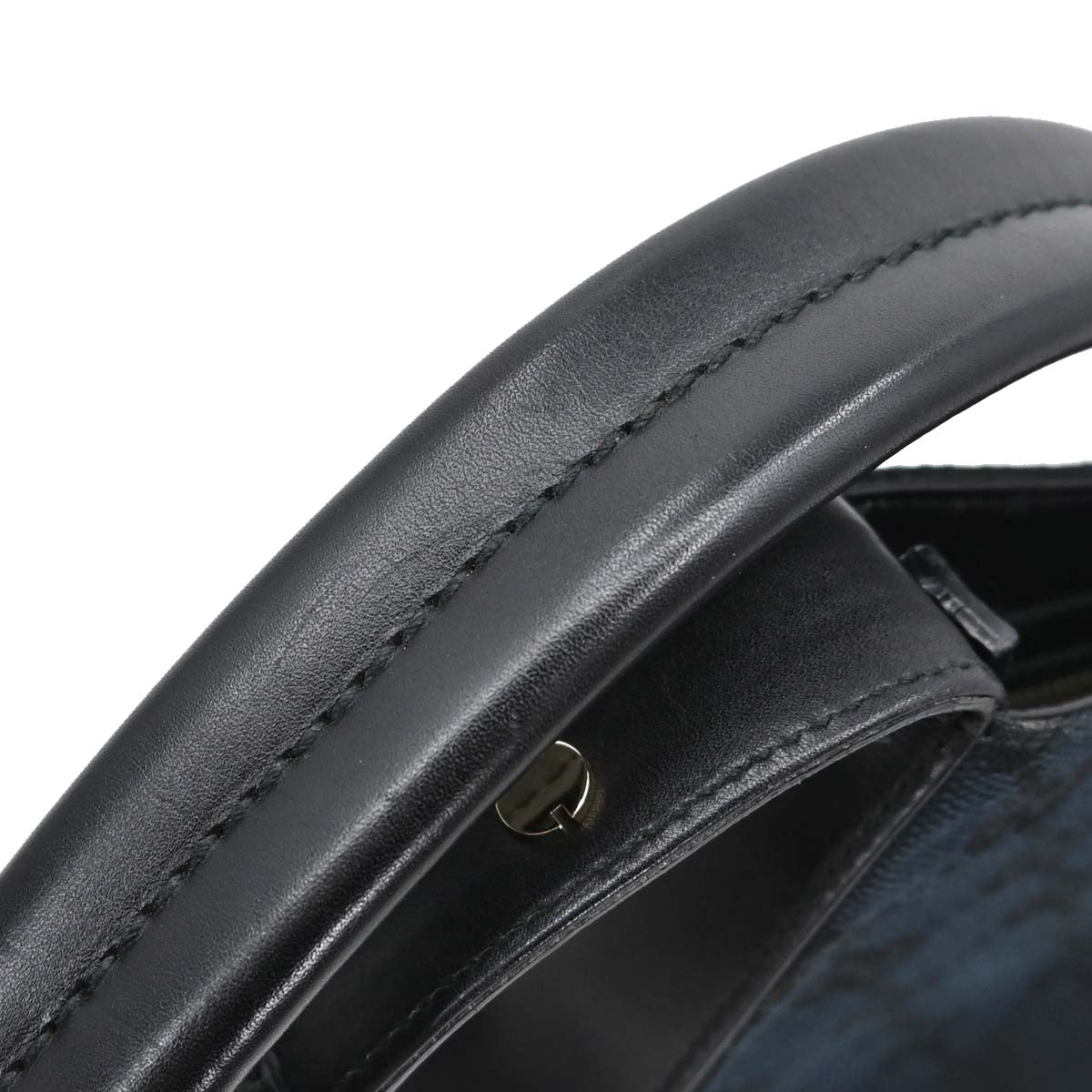Gucci Black Canvas GG Handbag