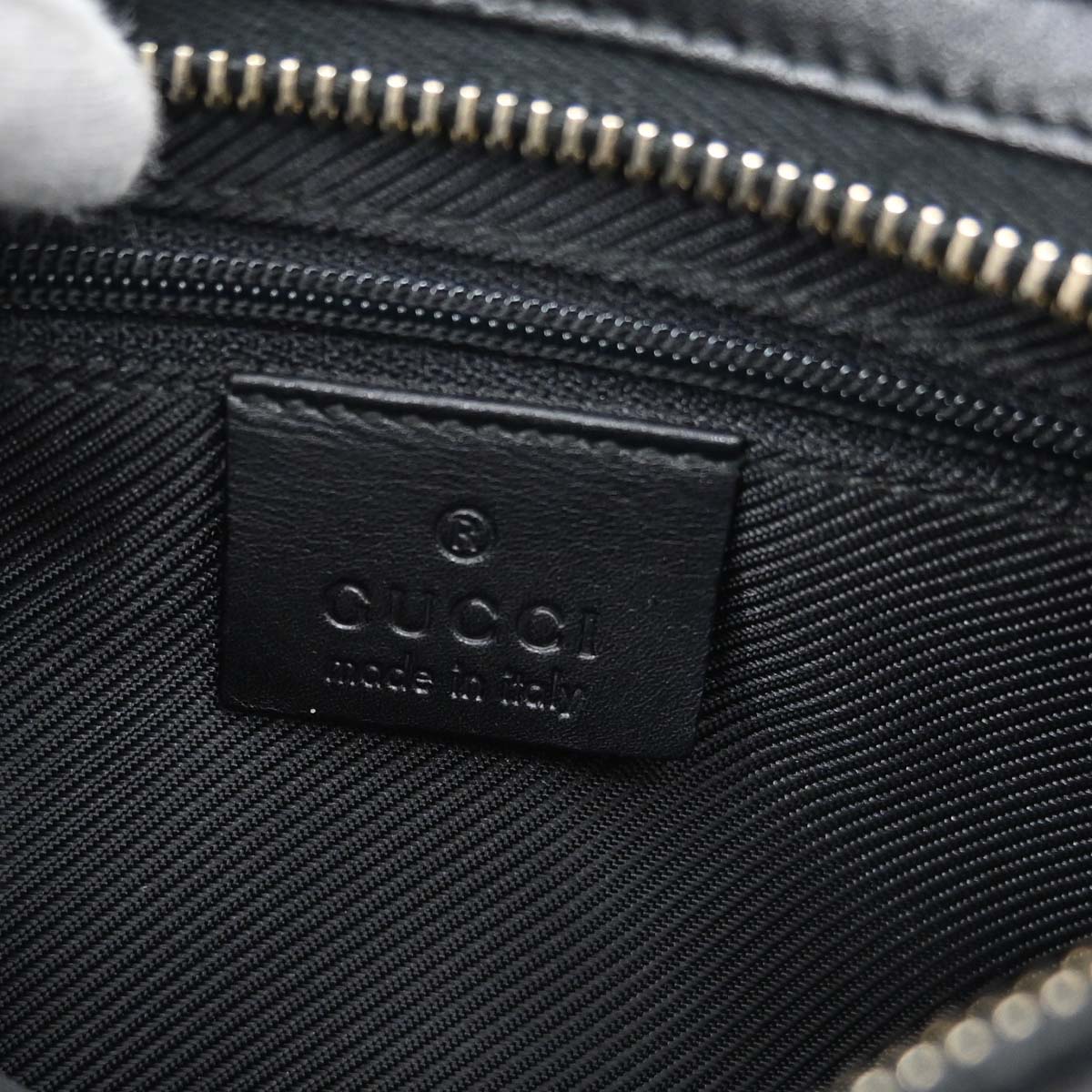 Gucci Black Canvas GG Handbag