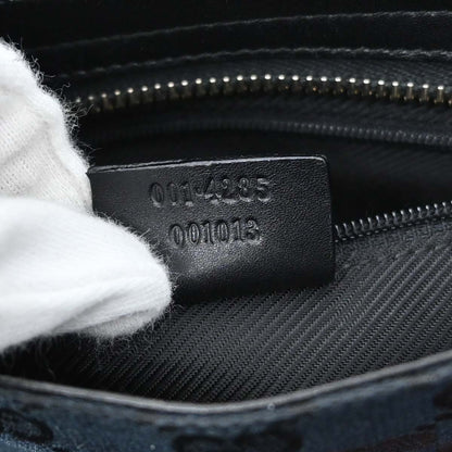 Gucci Black Canvas GG Handbag
