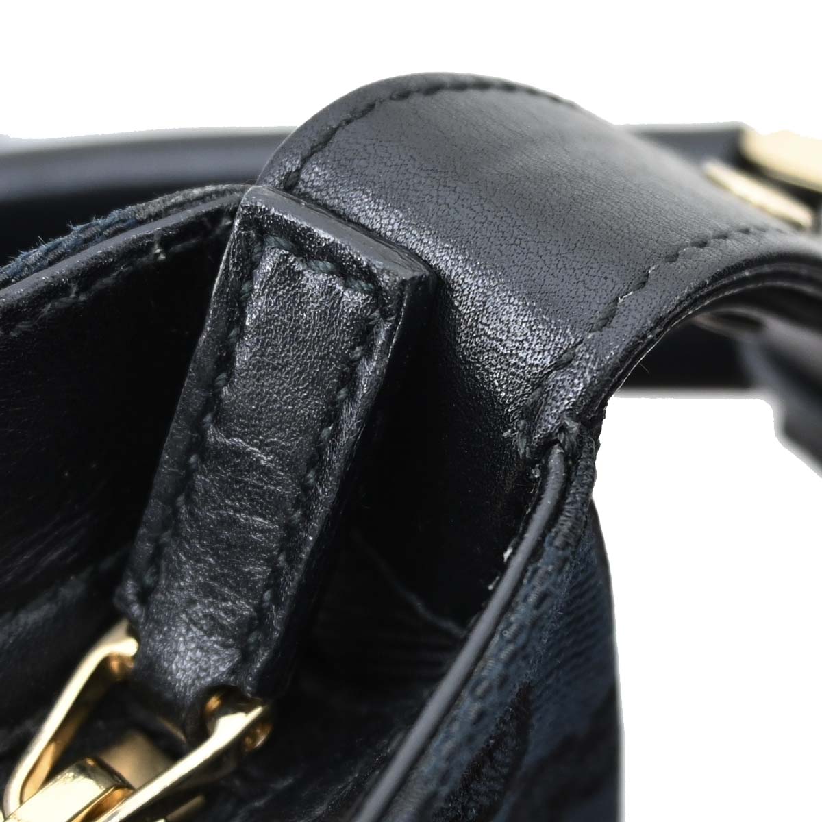 Gucci Black Canvas GG Handbag