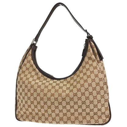 Gucci Beige Canvas GG Hobo Handbag