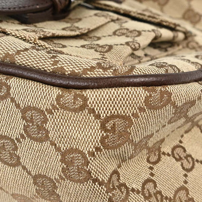 Gucci Beige Canvas GG Hobo Handbag
